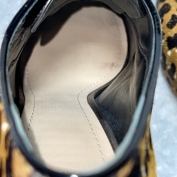 WOMENS  SHOES SZ 9 GENUINE Hair calf  JOHNSTON MURPHY LEOPARD Ankle Boots - Picture 10 of 12